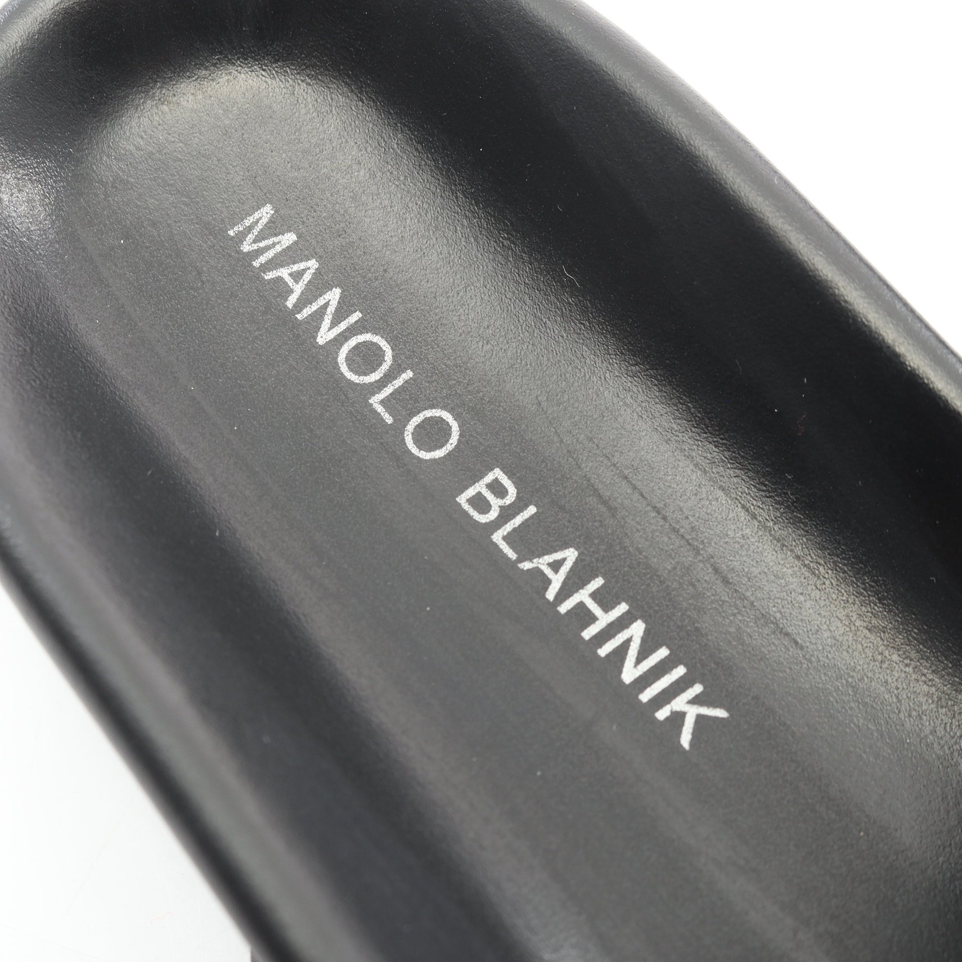 CHILANGHI ビジュー サンダル サテン ビジュー ブラック マノロブラニク シューズ MANOLO BLAHNIK