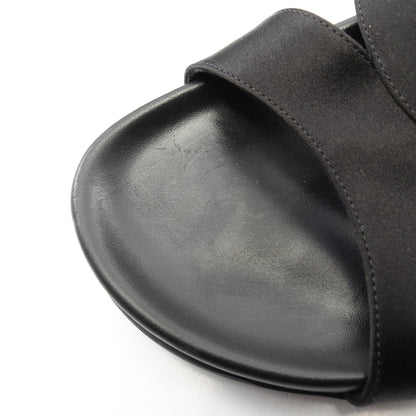 CHILANGHI ビジュー サンダル サテン ビジュー ブラック マノロブラニク シューズ MANOLO BLAHNIK