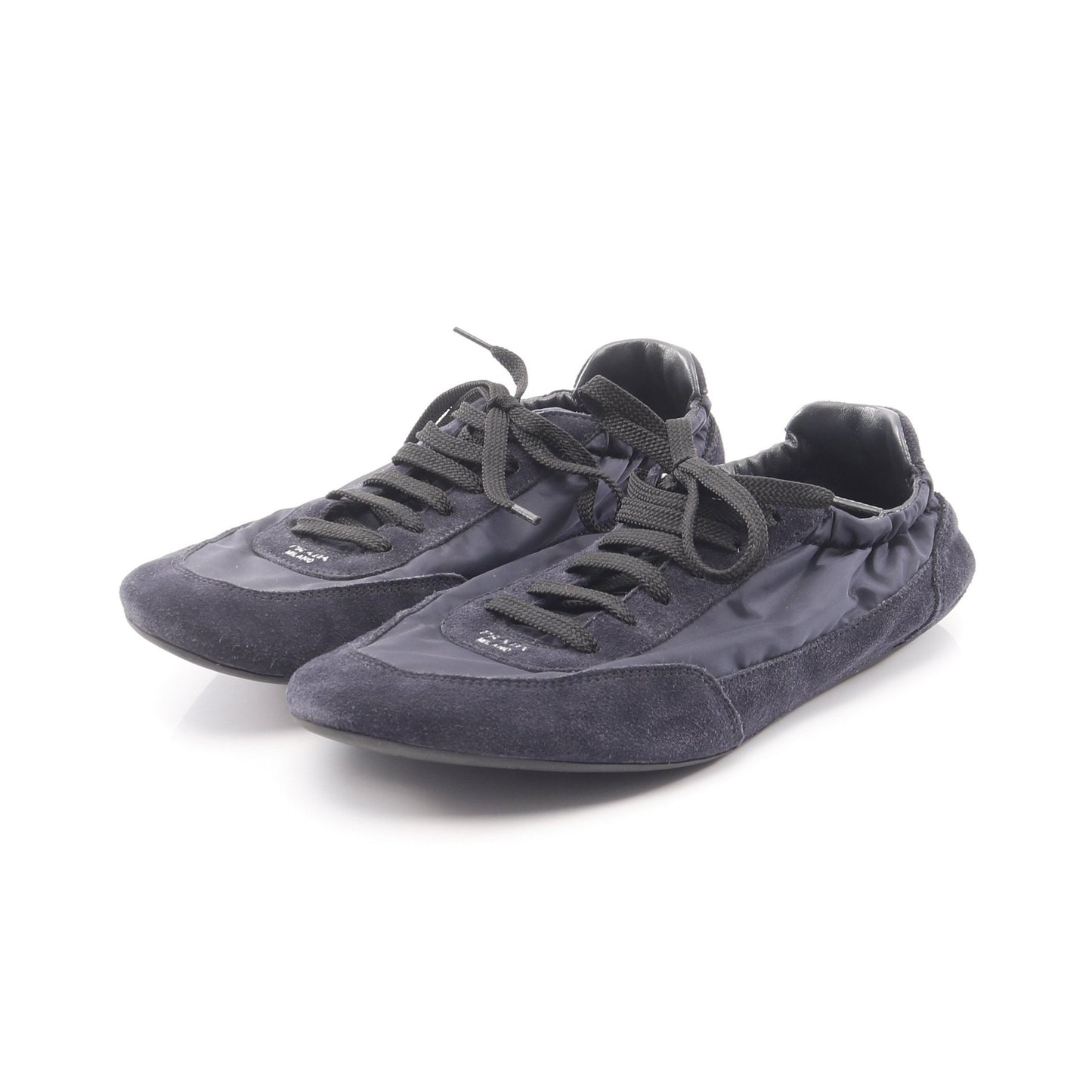 Re-Nylon コラプス スニーカー ナイロン スエード ダークネイビー プラダ シューズ PRADA