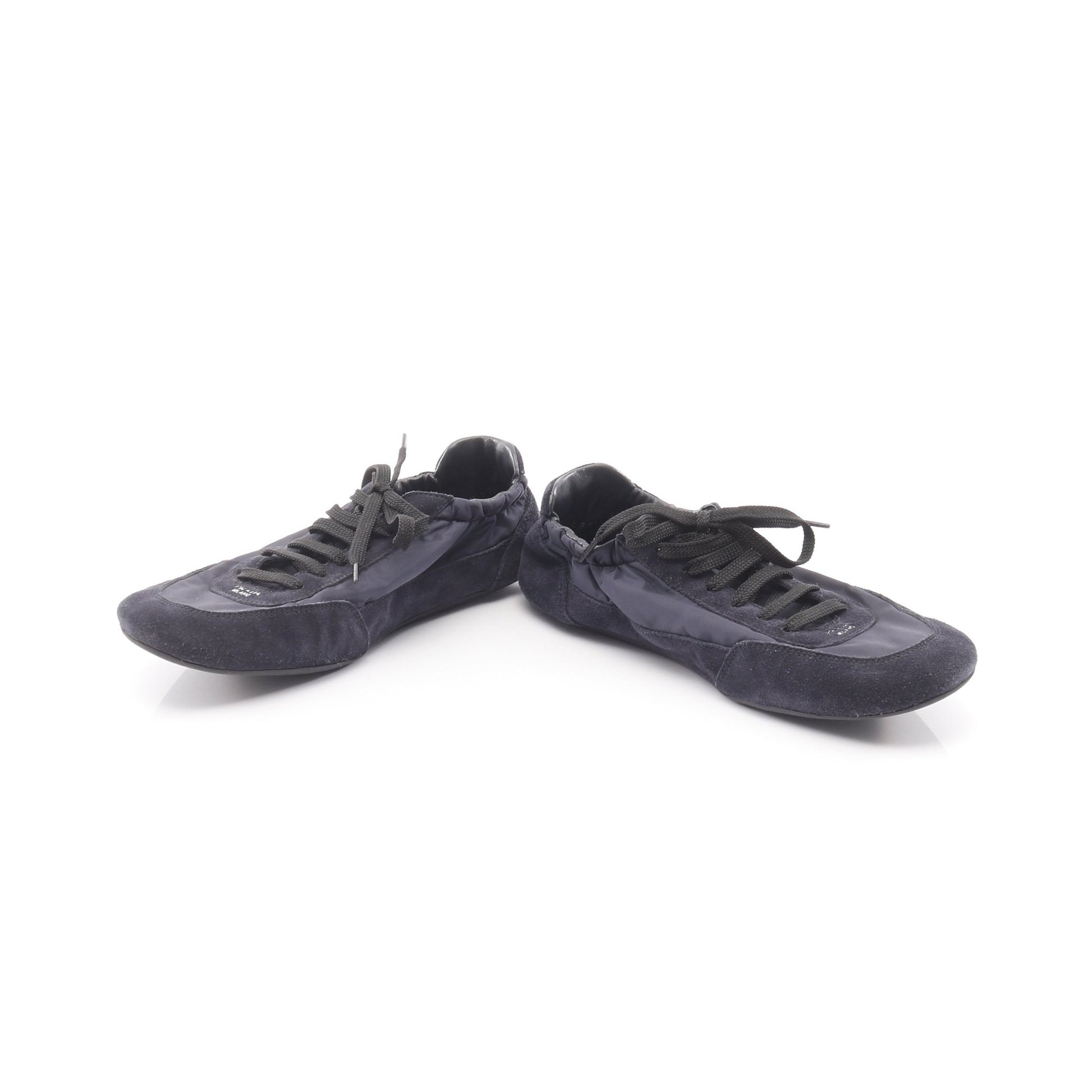 Re-Nylon コラプス スニーカー ナイロン スエード ダークネイビー プラダ シューズ PRADA