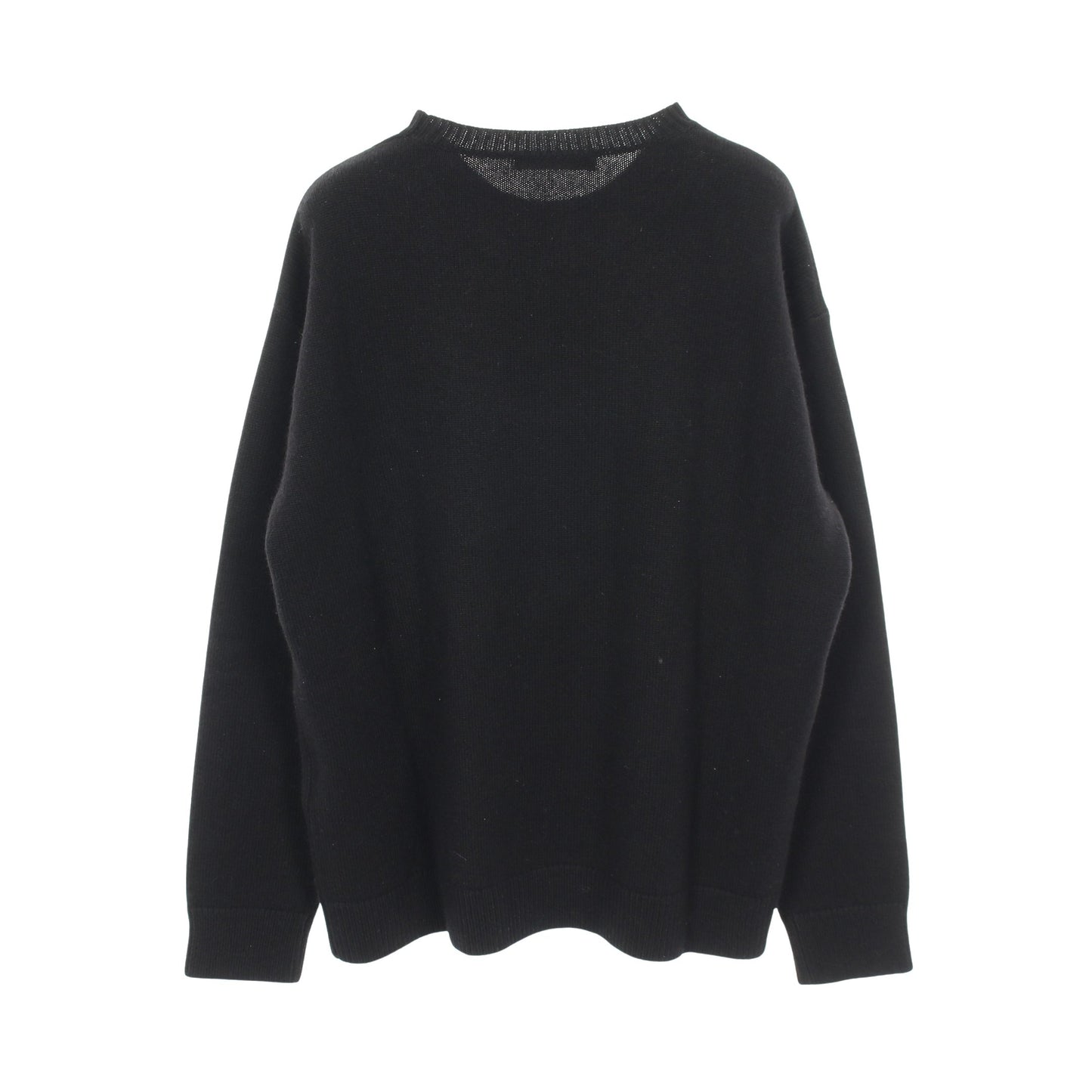 KASSEL クルーネック ロゴ ニット ウール カシミヤ ブラック エスマックスマーラ トップス S Max Mara
