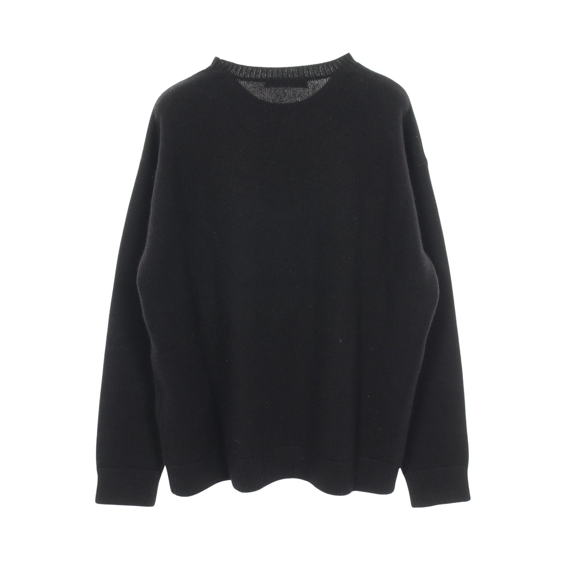 KASSEL クルーネック ロゴ ニット ウール カシミヤ ブラック エスマックスマーラ トップス S Max Mara