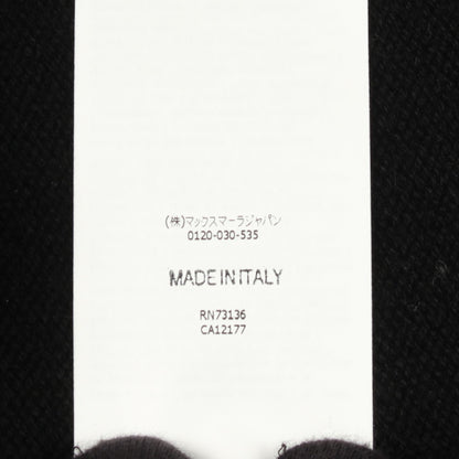 KASSEL クルーネック ロゴ ニット ウール カシミヤ ブラック エスマックスマーラ トップス S Max Mara