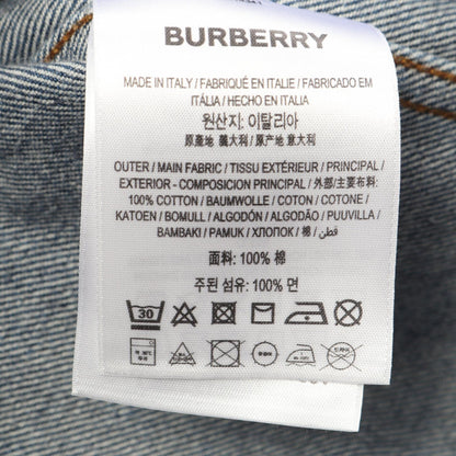 ホースフェリー デニムジャケット コットン ブルー レッド バーバリーロンドン アウター BURBERRY LONDON