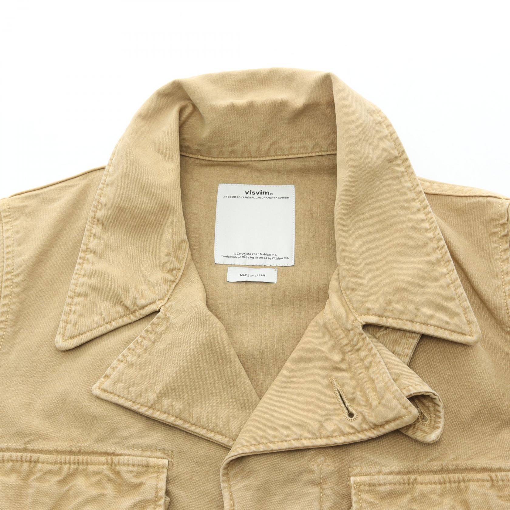 ACHSE JACKET ヴィンテージ加工 ジャケット コットン カーキブラウン ビズビム アウター visvim