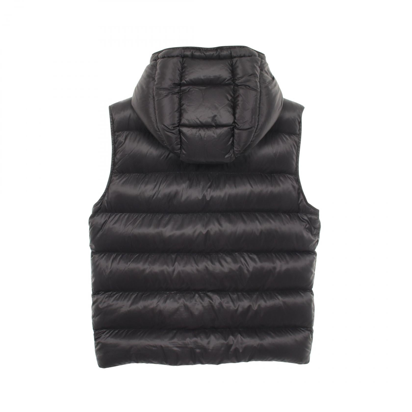 VANOISE フード付き ダウンベスト ナイロン ブラック モンクレール アウター MONCLER