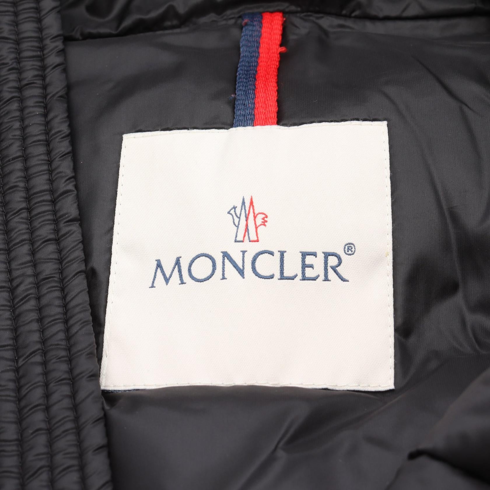 VANOISE フード付き ダウンベスト ナイロン ブラック モンクレール アウター MONCLER