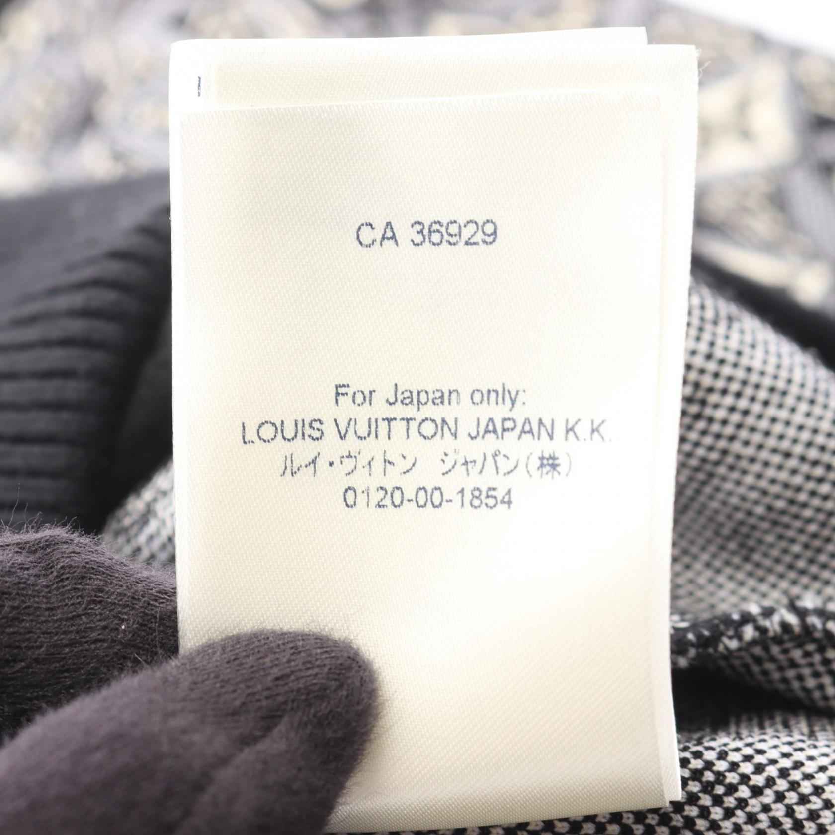 Since1854 モノグラム ジップアップ ニット ジャケット ウール ナイロン ブラック ルイヴィトン アウター LOUIS VUITTON