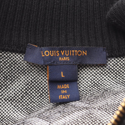 Since1854 モノグラム ジップアップ ニット ジャケット ウール ナイロン ブラック ルイヴィトン アウター LOUIS VUITTON