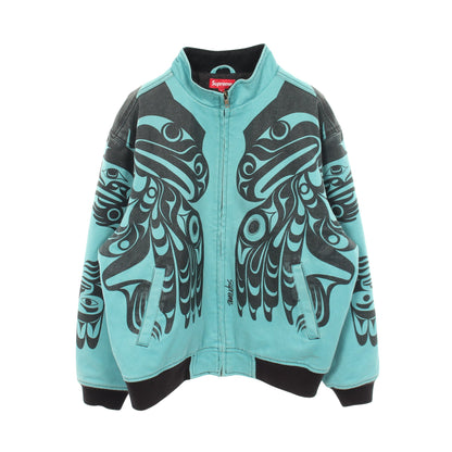 Makah Zip Up Jacket ブルゾン ボンバージャケット コットン ライトブルー シュプリーム アウター Supreme