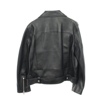 LEATHER BIKER JACKET ライダースジャケット ラムレザー ブラック アクネストゥディオズ アウター Acne Studios