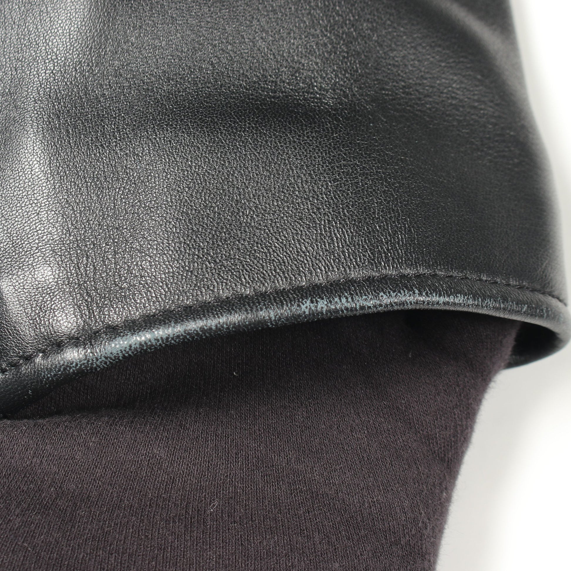 LEATHER BIKER JACKET ライダースジャケット ラムレザー ブラック アクネストゥディオズ アウター Acne Studios