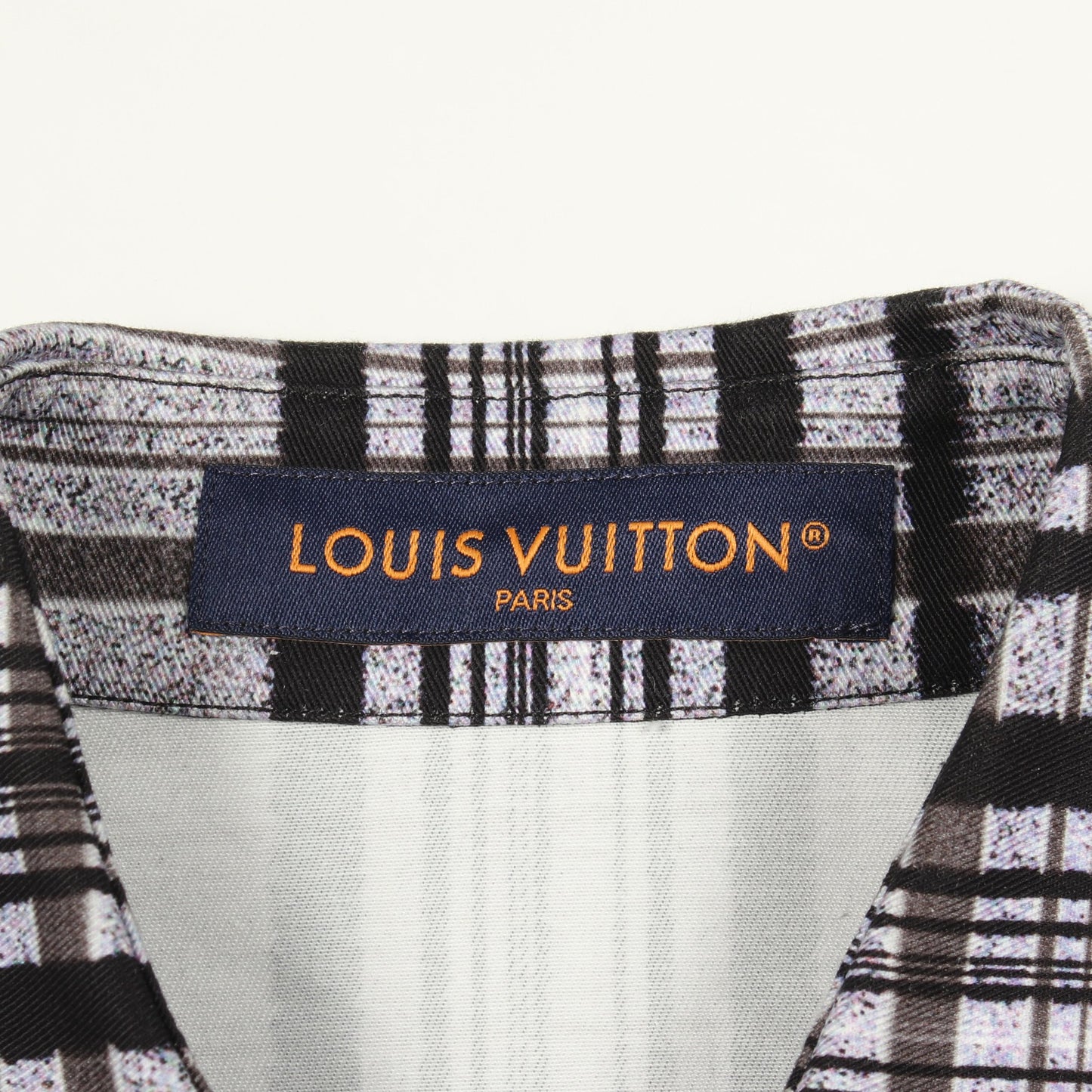 プリンテッドコットンオーバー シャツ コットン グレー ブラック マルチカラー ルイヴィトン トップス LOUIS VUITTON