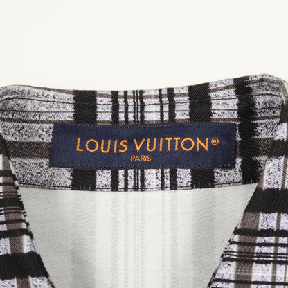 プリンテッドコットンオーバー シャツ コットン グレー ブラック マルチカラー ルイヴィトン トップス LOUIS VUITTON