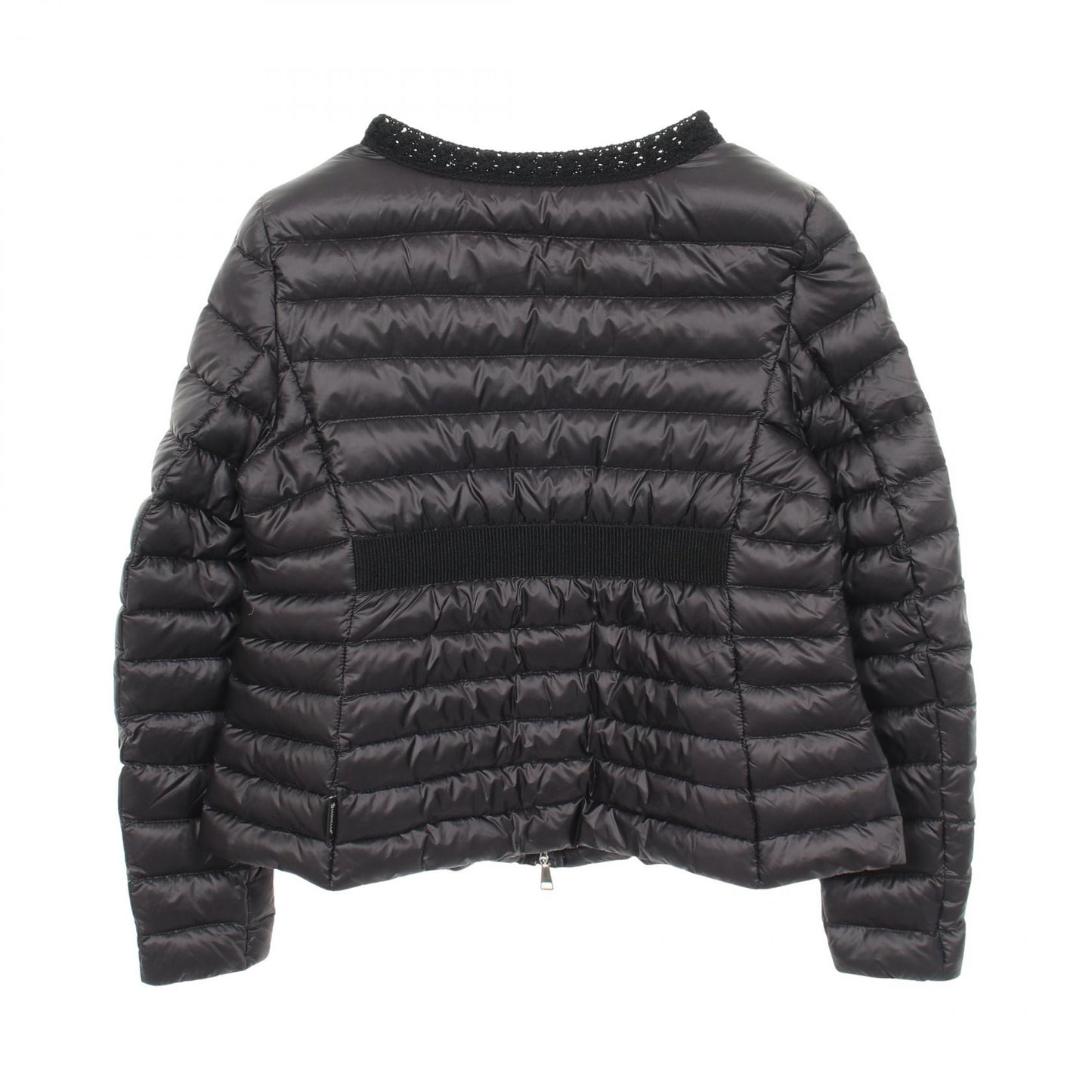 CROISSANT ノーカラー ダウンジャケット ナイロン ブラック モンクレール アウター MONCLER
