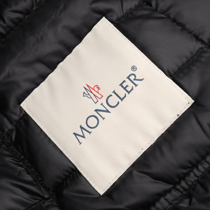 CROISSANT ノーカラー ダウンジャケット ナイロン ブラック モンクレール アウター MONCLER