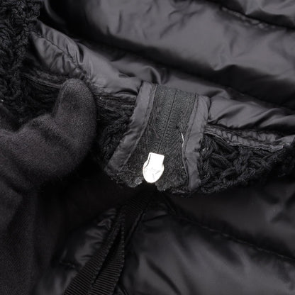 CROISSANT ノーカラー ダウンジャケット ナイロン ブラック モンクレール アウター MONCLER
