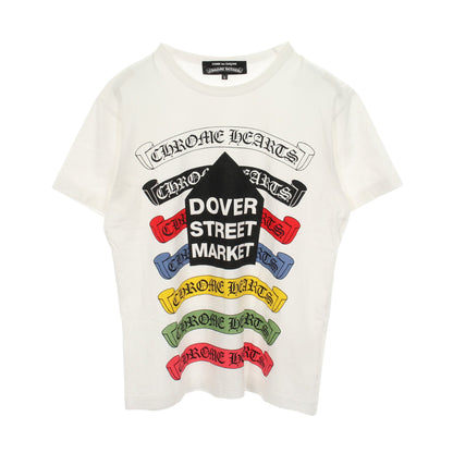 Comme des Garcons × Chrome Hearts × DOVER STREET MARKET クルーネック 半袖Tシャツ コットン ホワイト ブラック マルチカラー コムデギャルソン トップス Comme des Garcons