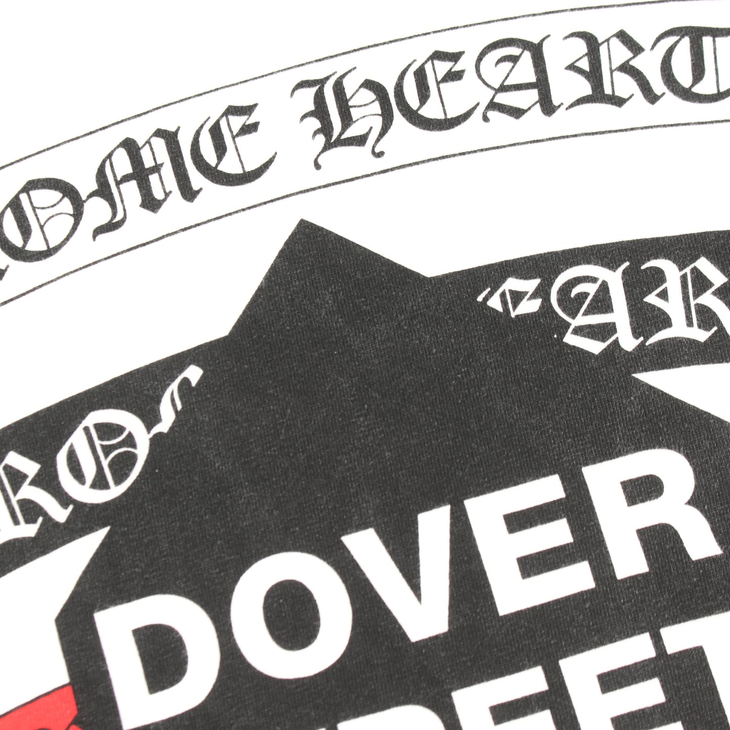 Comme des Garcons × Chrome Hearts × DOVER STREET MARKET クルーネック 半袖Tシャツ コットン ホワイト ブラック マルチカラー コムデギャルソン トップス Comme des Garcons