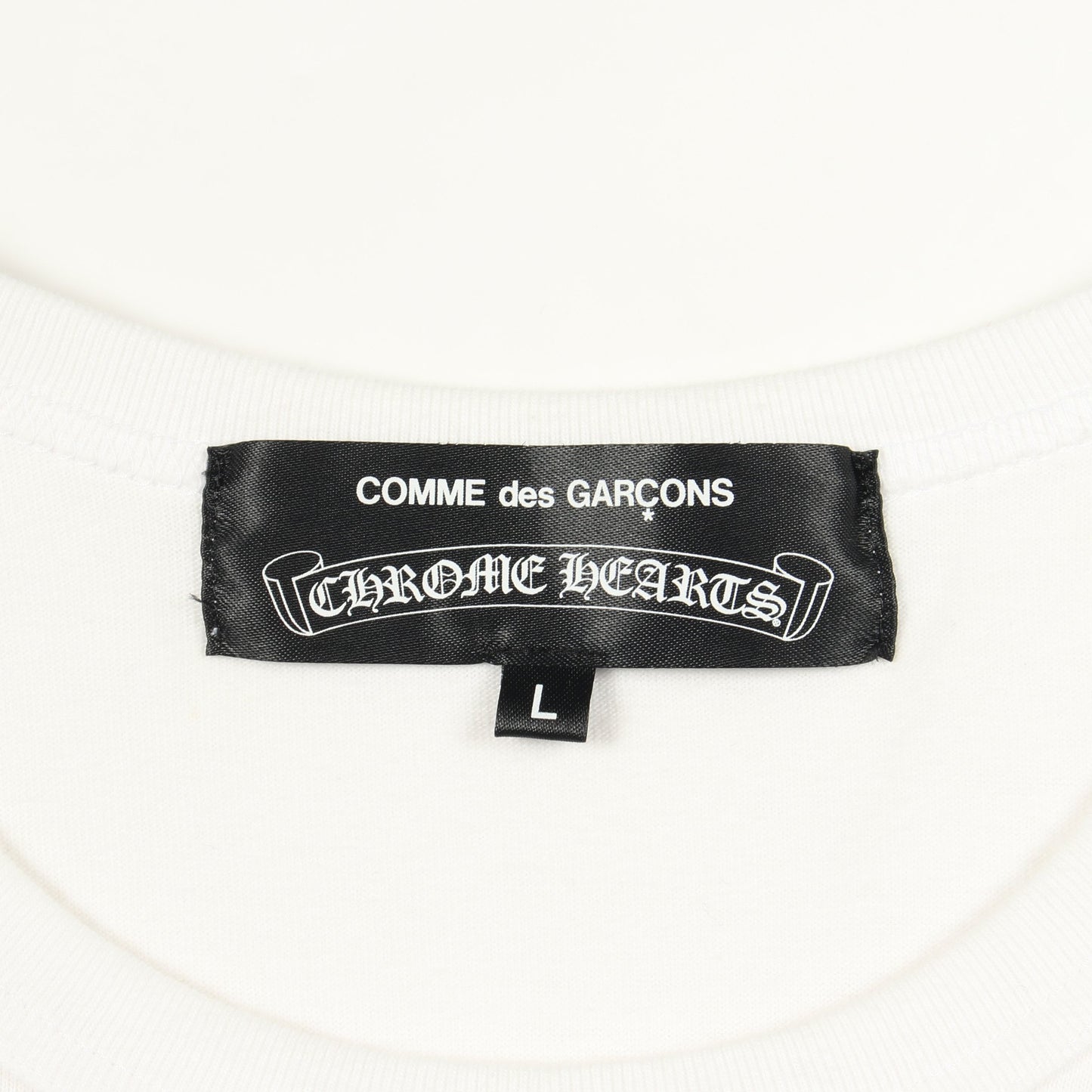 Comme des Garcons × Chrome Hearts × DOVER STREET MARKET クルーネック 半袖Tシャツ コットン ホワイト ブラック マルチカラー コムデギャルソン トップス Comme des Garcons