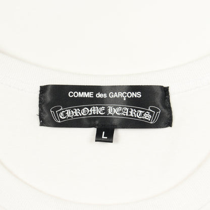 Comme des Garcons × Chrome Hearts × DOVER STREET MARKET クルーネック 半袖Tシャツ コットン ホワイト ブラック マルチカラー コムデギャルソン トップス Comme des Garcons