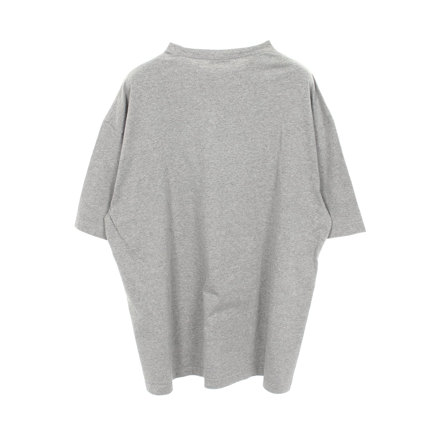 BBロゴプリント クルーネック 半袖Tシャツ コットン グレー バレンシアガ トップス BALENCIAGA