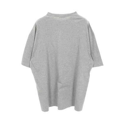 BBロゴプリント クルーネック 半袖Tシャツ コットン グレー バレンシアガ トップス BALENCIAGA