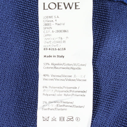 アナグラム ニット コットン レーヨン ブルー ロエベ トップス LOEWE