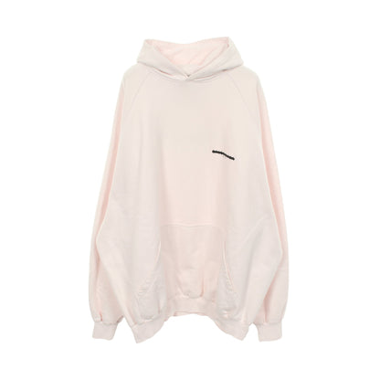 STRIKE 1917 OVERSIZED HOODIE プルオーバーパーカー コットン ライトピンク バレンシアガ トップス BALENCIAGA