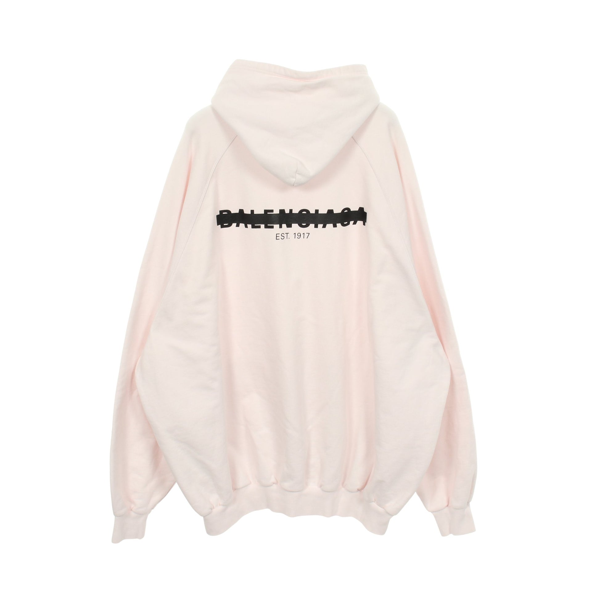 STRIKE 1917 OVERSIZED HOODIE プルオーバーパーカー コットン ライトピンク バレンシアガ トップス BALENCIAGA