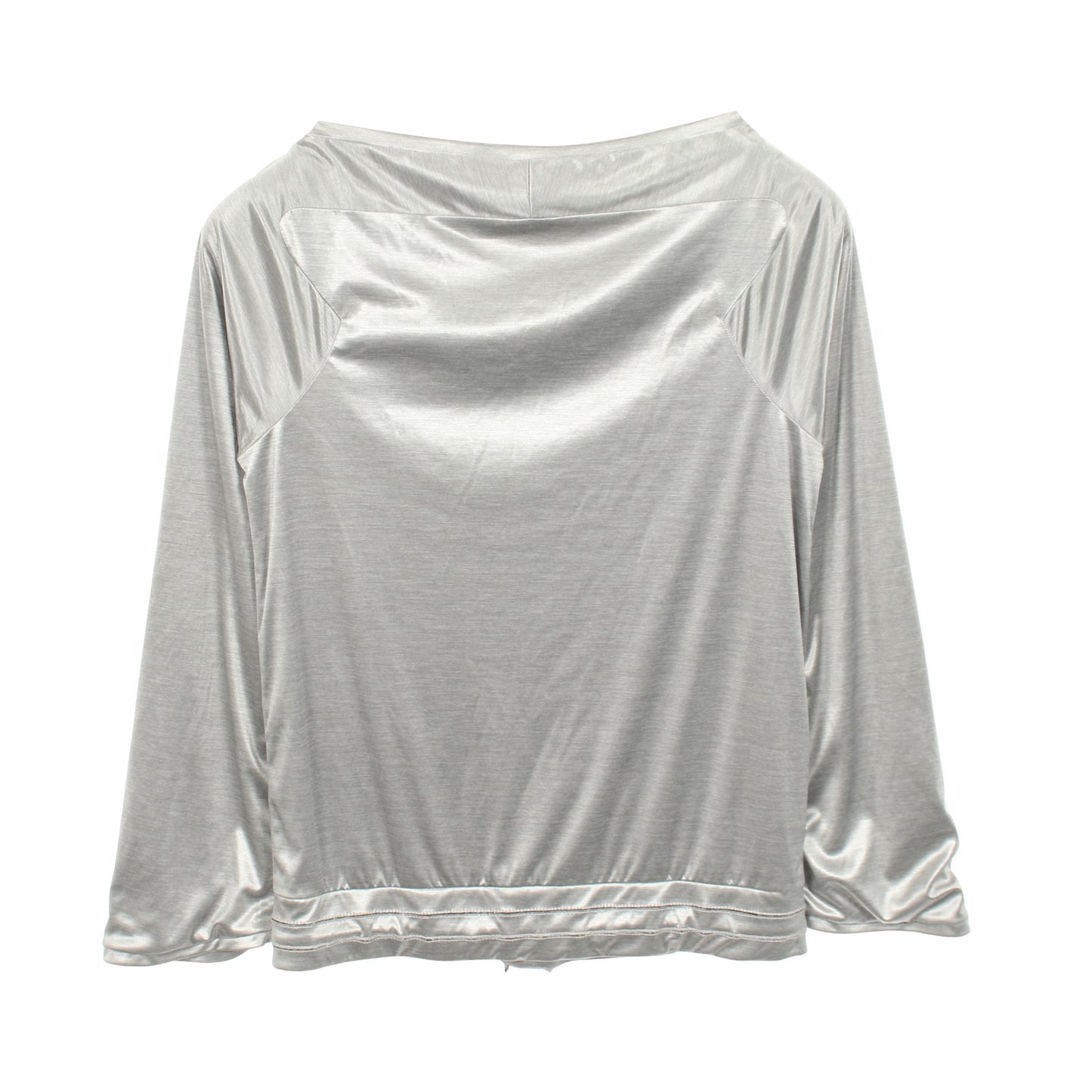 ココマーク メタリック プルオーバー 長袖Tシャツ シルバー シャネル トップス CHANEL