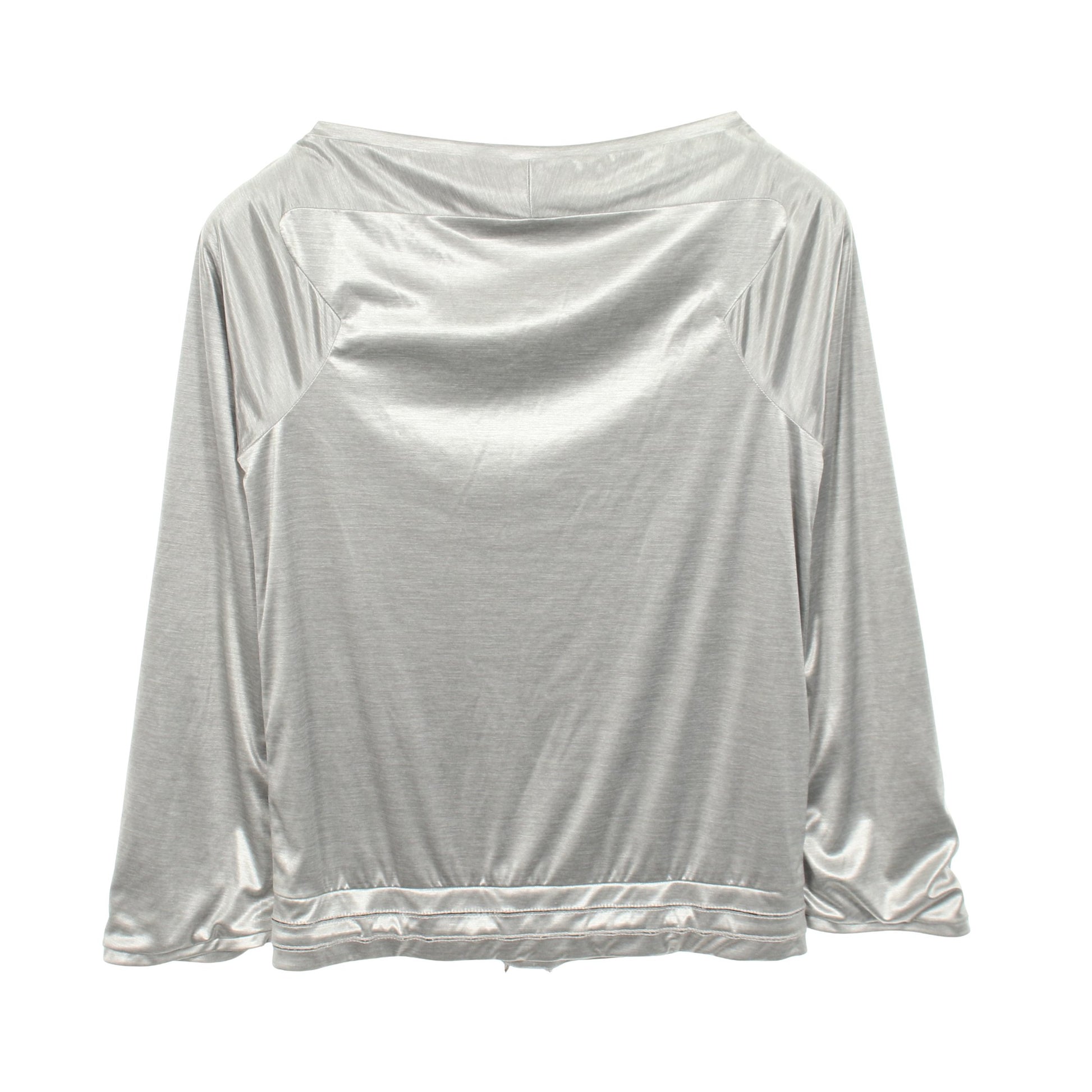 ココマーク メタリック プルオーバー 長袖Tシャツ シルバー シャネル トップス CHANEL