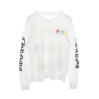 FOTI フォティ ホースシュー アームロゴ 長袖Tシャツ コットン ホワイト ブラック マルチカラー クロムハーツ トップス Chrome Hearts