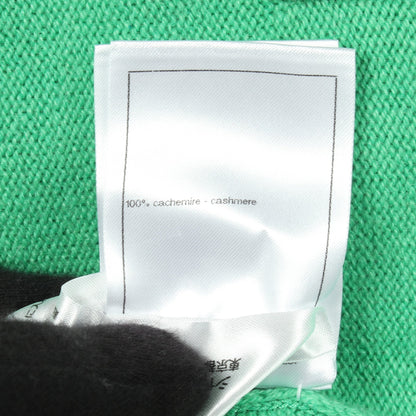 ココマークボタン カーディガン カシミヤ グリーン ライトブルー シャネル トップス CHANEL