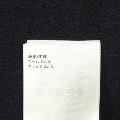 モノグラムスリーブ ニット ウール カシミヤ ダークネイビー ブルー ルイヴィトン トップス LOUIS VUITTON