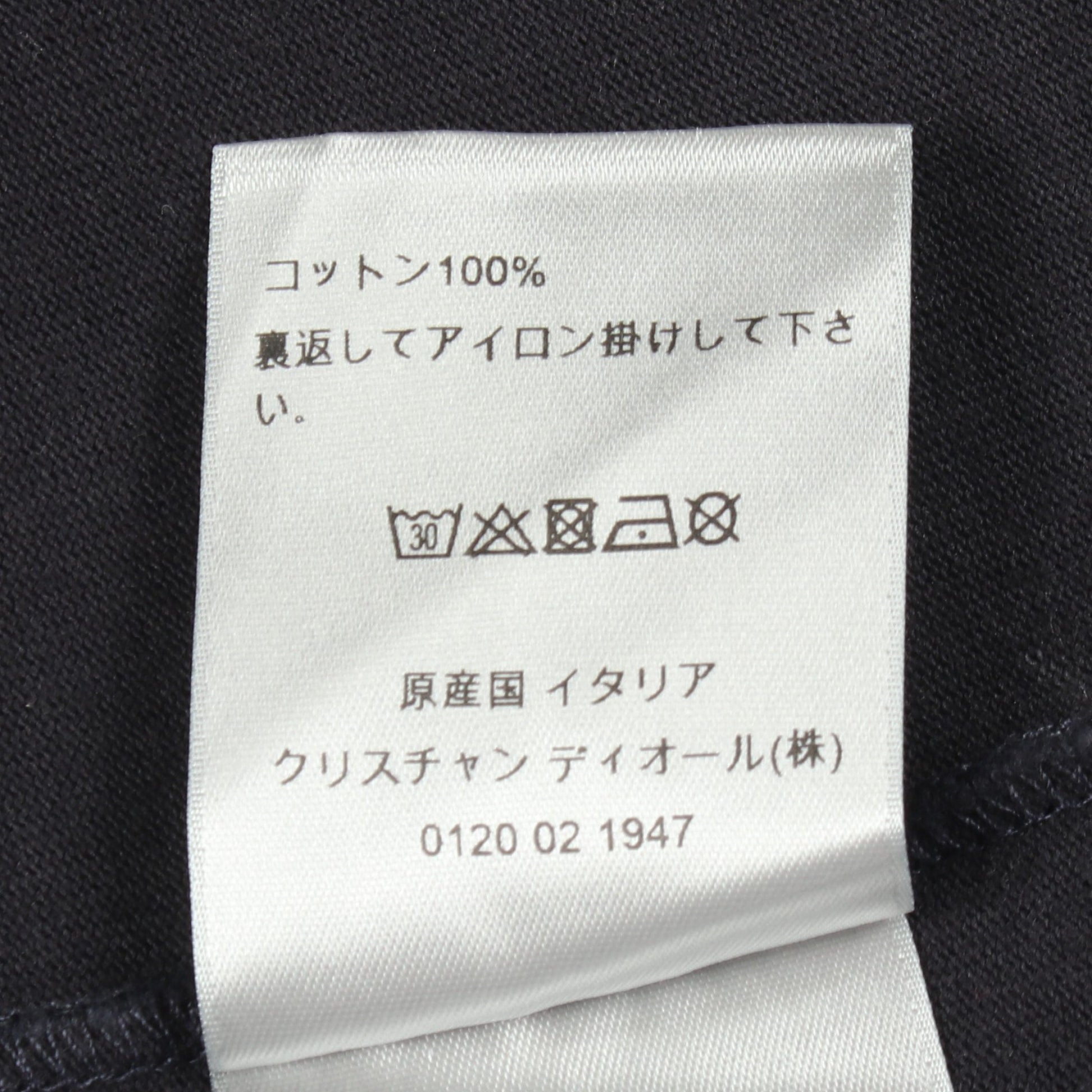 オブリーク Tシャツ 半袖Tシャツ コットン ネイビー ディオール トップス DIOR