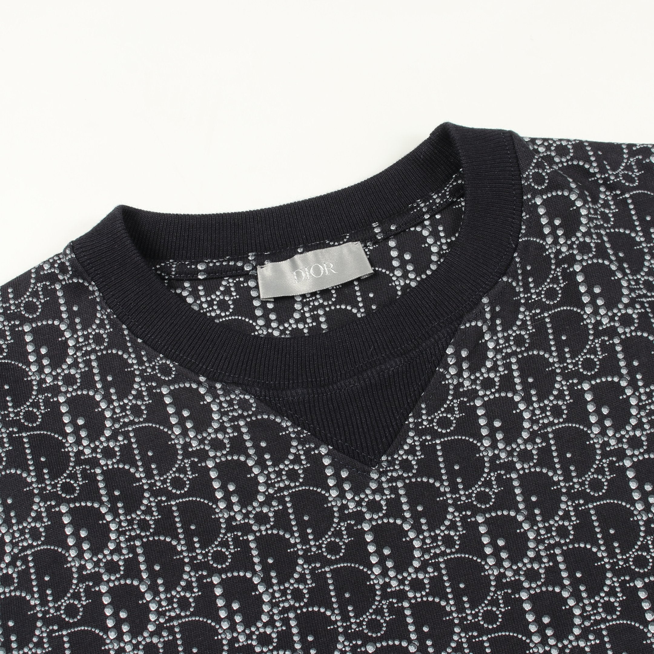 オブリーク Tシャツ 半袖Tシャツ コットン ネイビー ディオール – RECLO