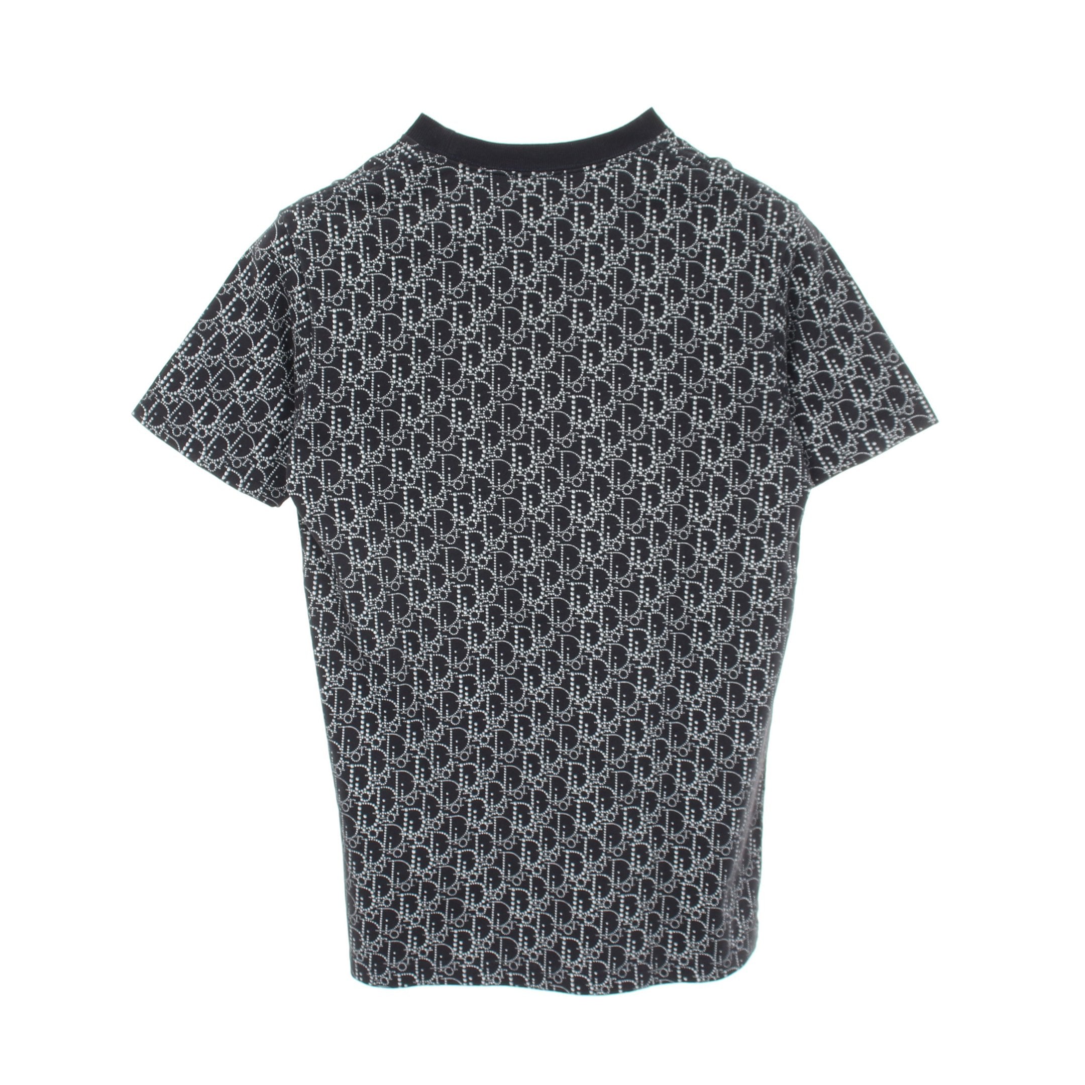 【ディオール】 オブリーク テリーコットン ポロシャツ M ネイビー Dior Oblique Relaxed-Fit T-Shirt Navy Blue Terry Cotton Jacquard