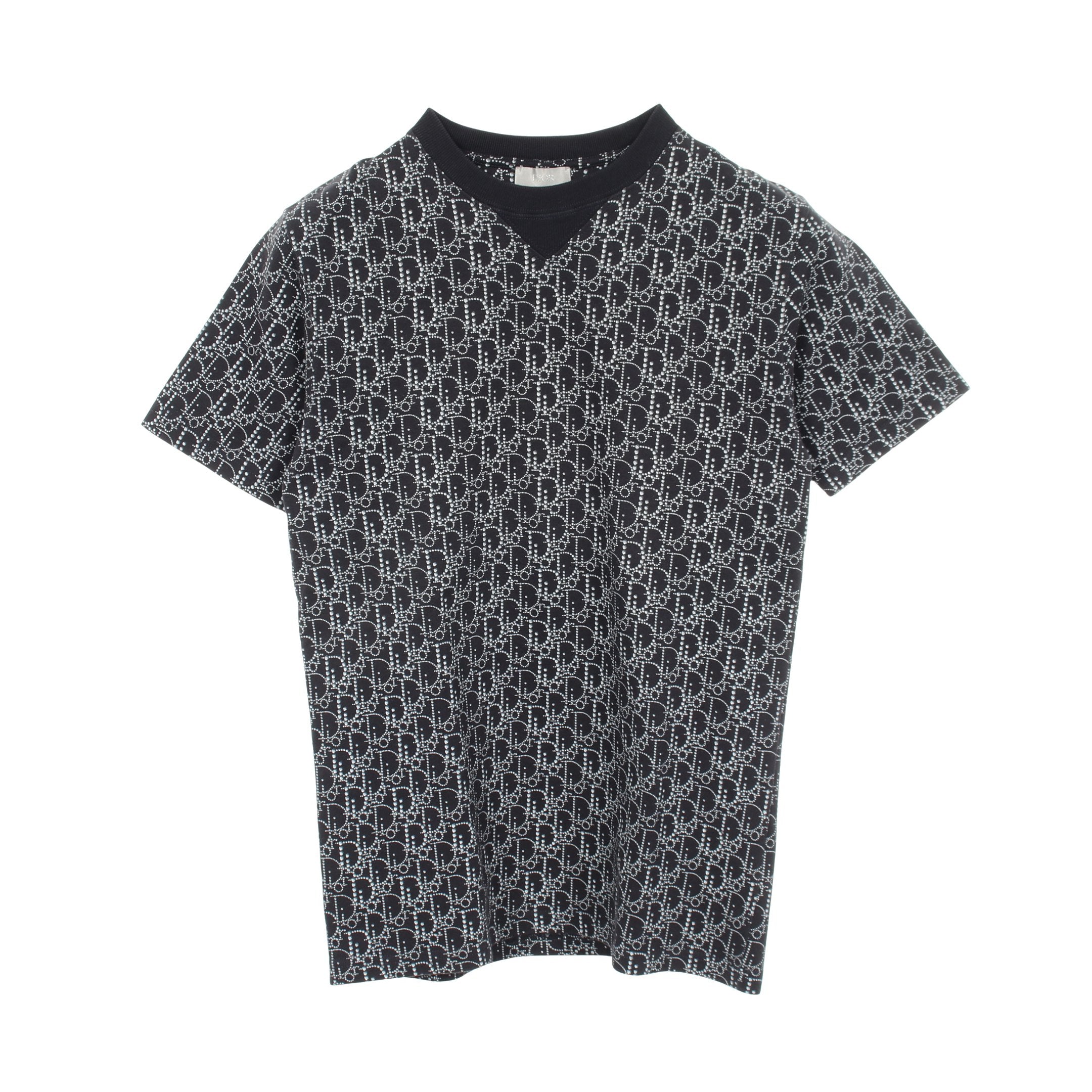 オブリーク Tシャツ 半袖Tシャツ コットン ネイビー ディオール – RECLO