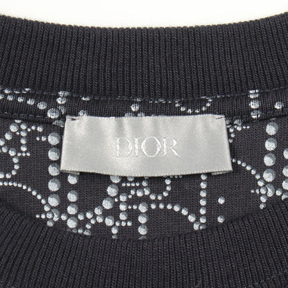 オブリーク Tシャツ 半袖Tシャツ コットン ネイビー ディオール トップス DIOR