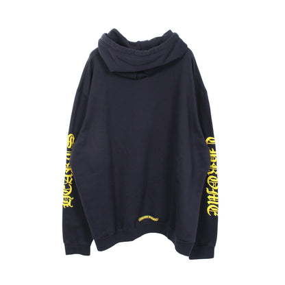 CHロゴ アームロゴ プルオーバーパーカー コットン ネイビー クロムハーツ トップス Chrome Hearts
