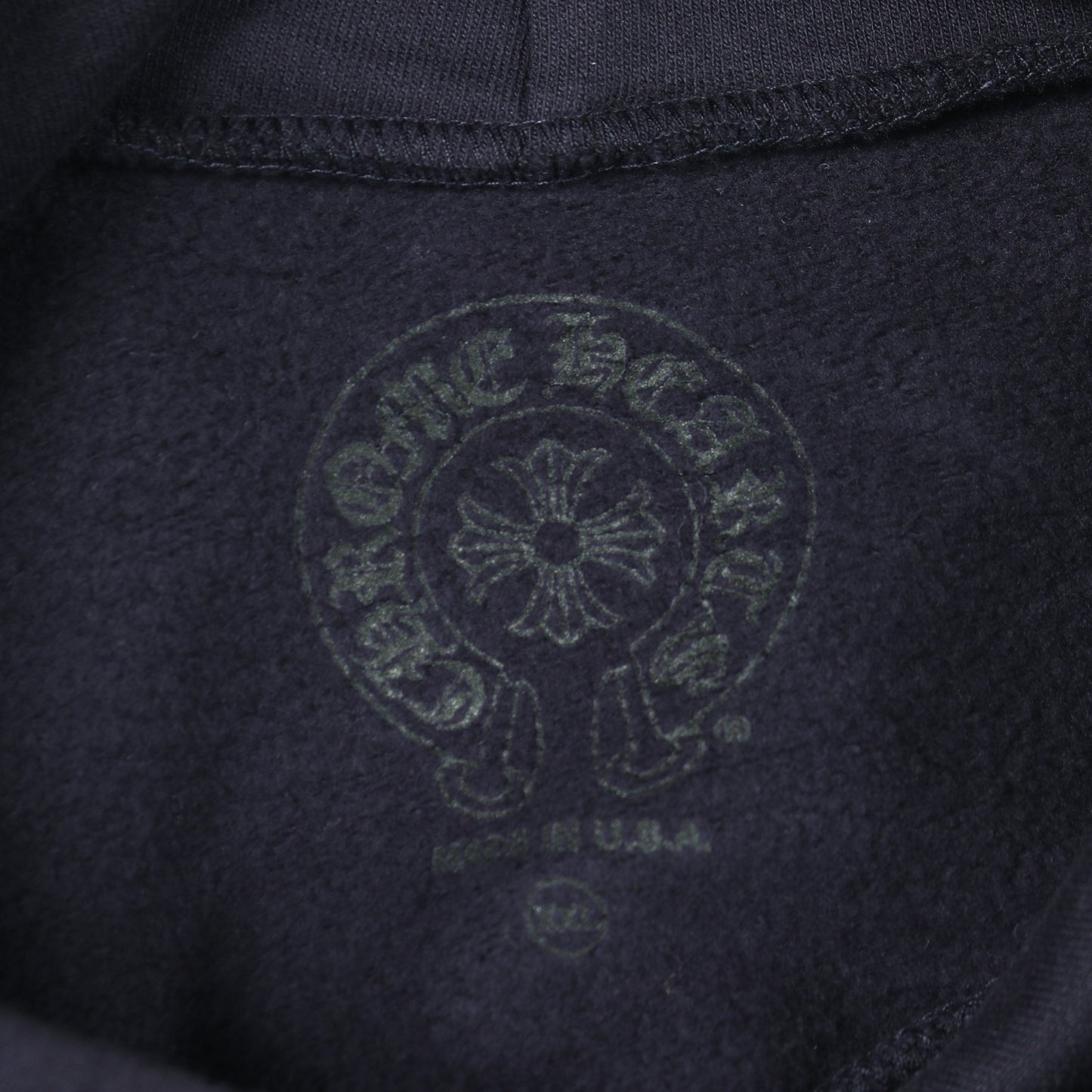 CHロゴ アームロゴ プルオーバーパーカー コットン ネイビー クロムハーツ トップス Chrome Hearts