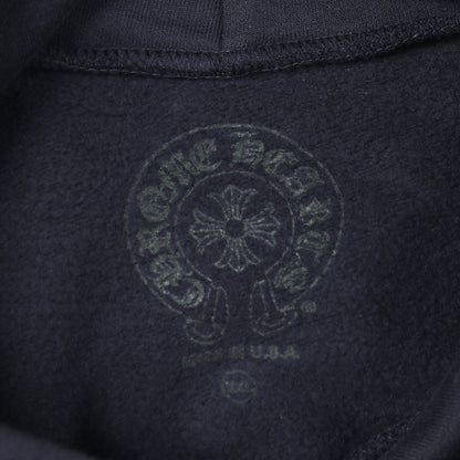 CHロゴ アームロゴ プルオーバーパーカー コットン ネイビー クロムハーツ トップス Chrome Hearts
