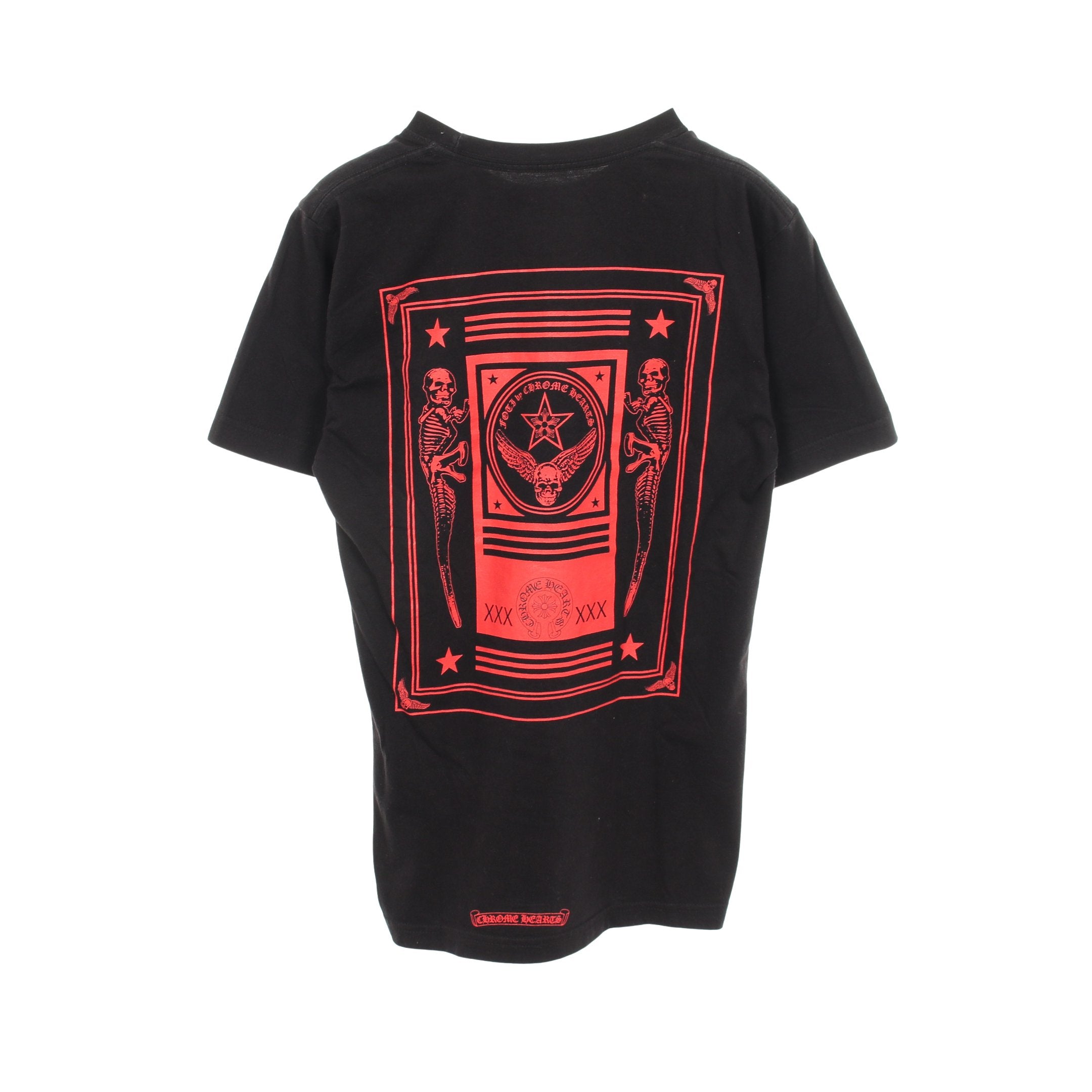 FOTI フォティ スカルプリント 半袖Tシャツ コットン ブラック クロム
