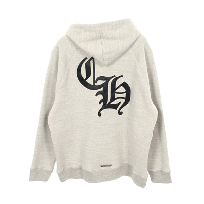 セメタリークロス バックロゴ プルオーバーパーカー コットン グレー クロムハーツ トップス Chrome Hearts