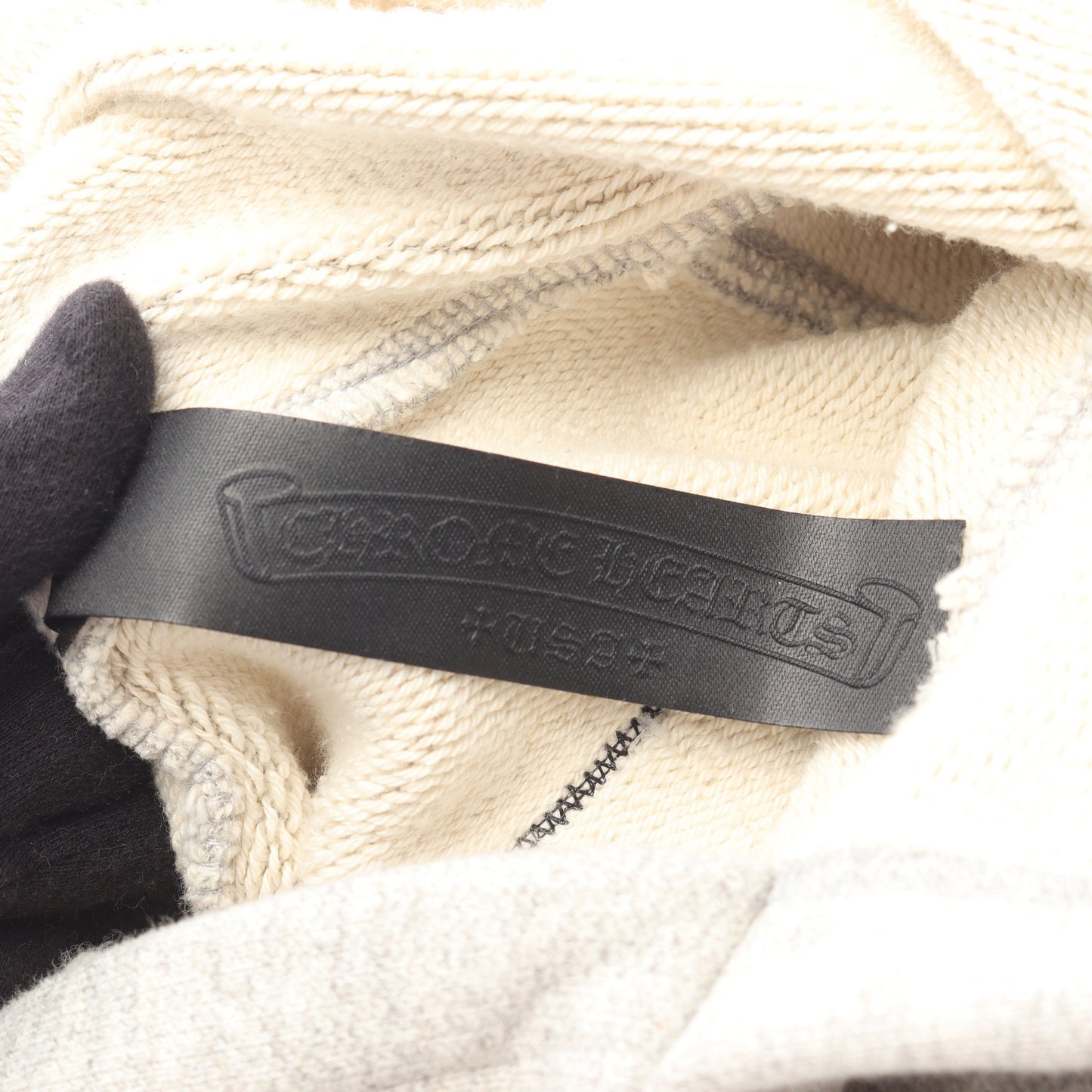 セメタリークロス バックロゴ プルオーバーパーカー コットン グレー クロムハーツ トップス Chrome Hearts