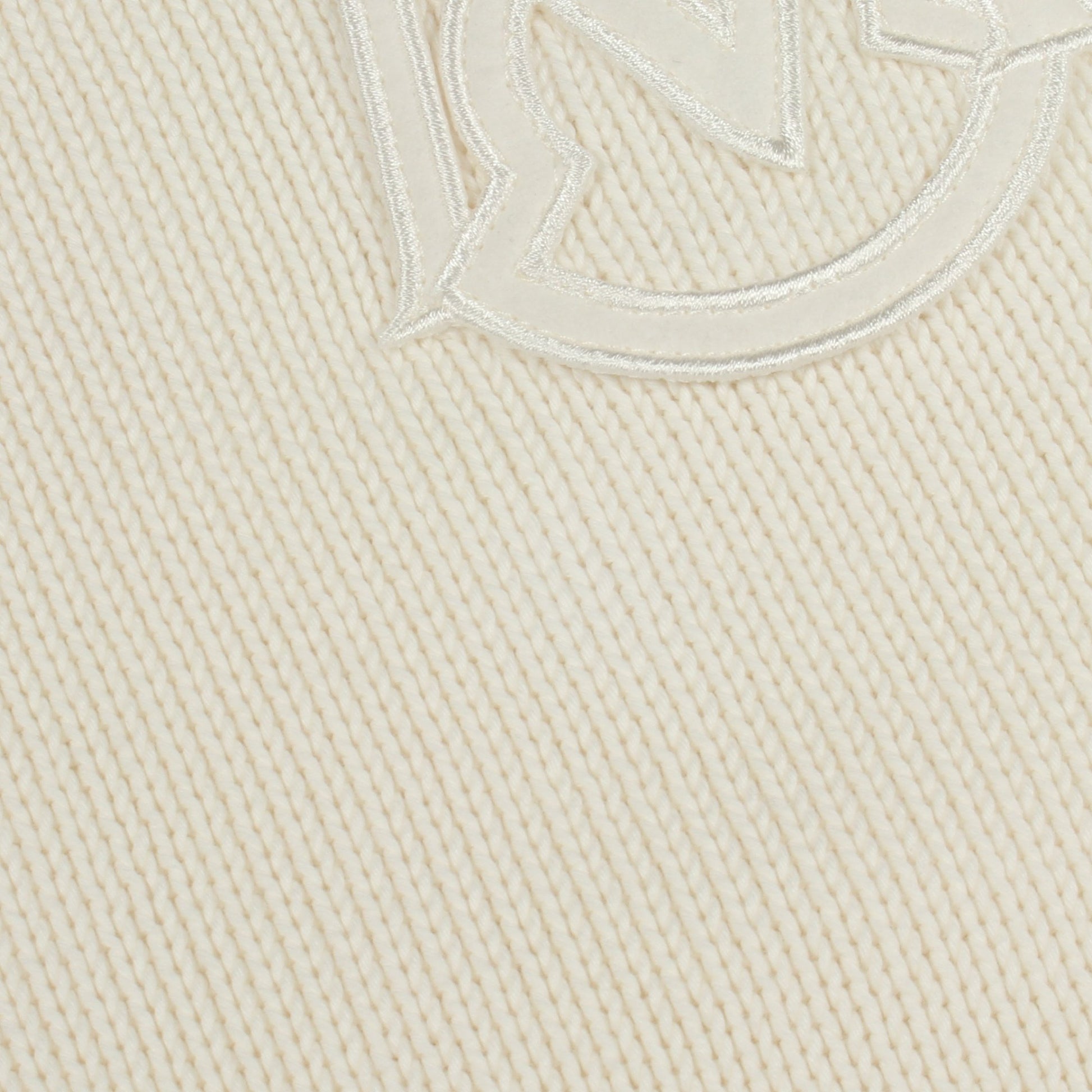 クルーネック ニット コットン ホワイト ブラック モンクレール トップス MONCLER