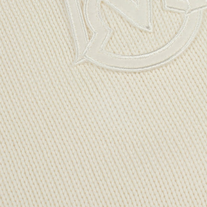 クルーネック ニット コットン ホワイト ブラック モンクレール トップス MONCLER