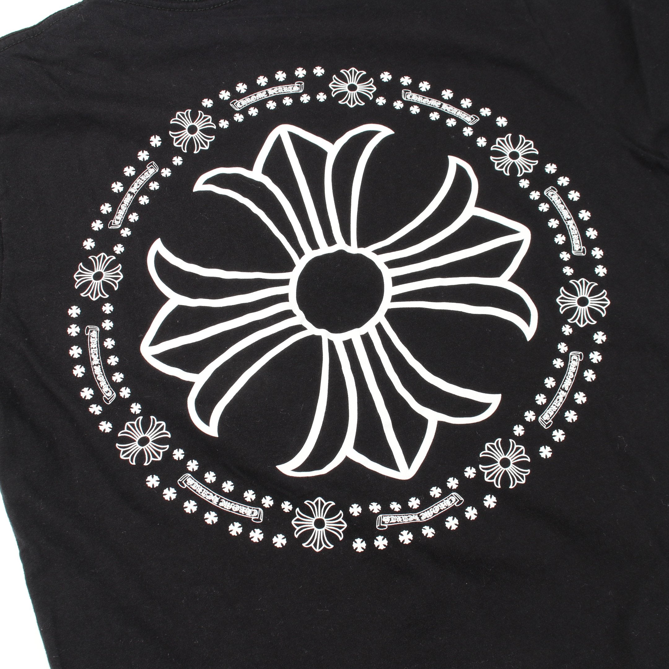 CHプラス バックプリント 半袖Tシャツ コットン ブラック クロムハーツ