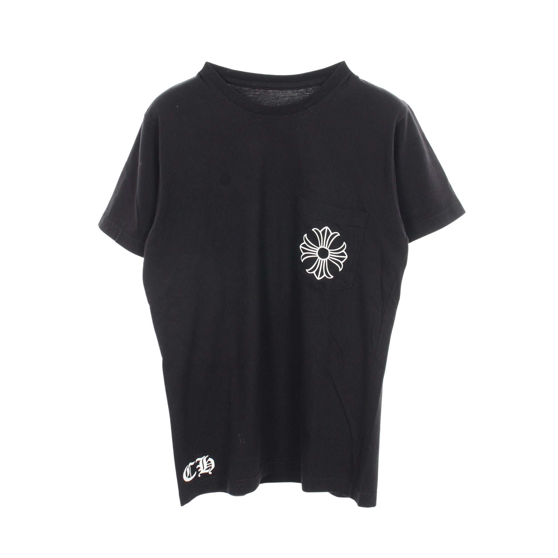 CHプラス バックプリント 半袖Tシャツ コットン ブラック クロムハーツ